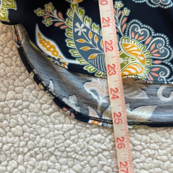 Loft Navy Paisley Print Short Sleeve XS - Picture 8 of 8